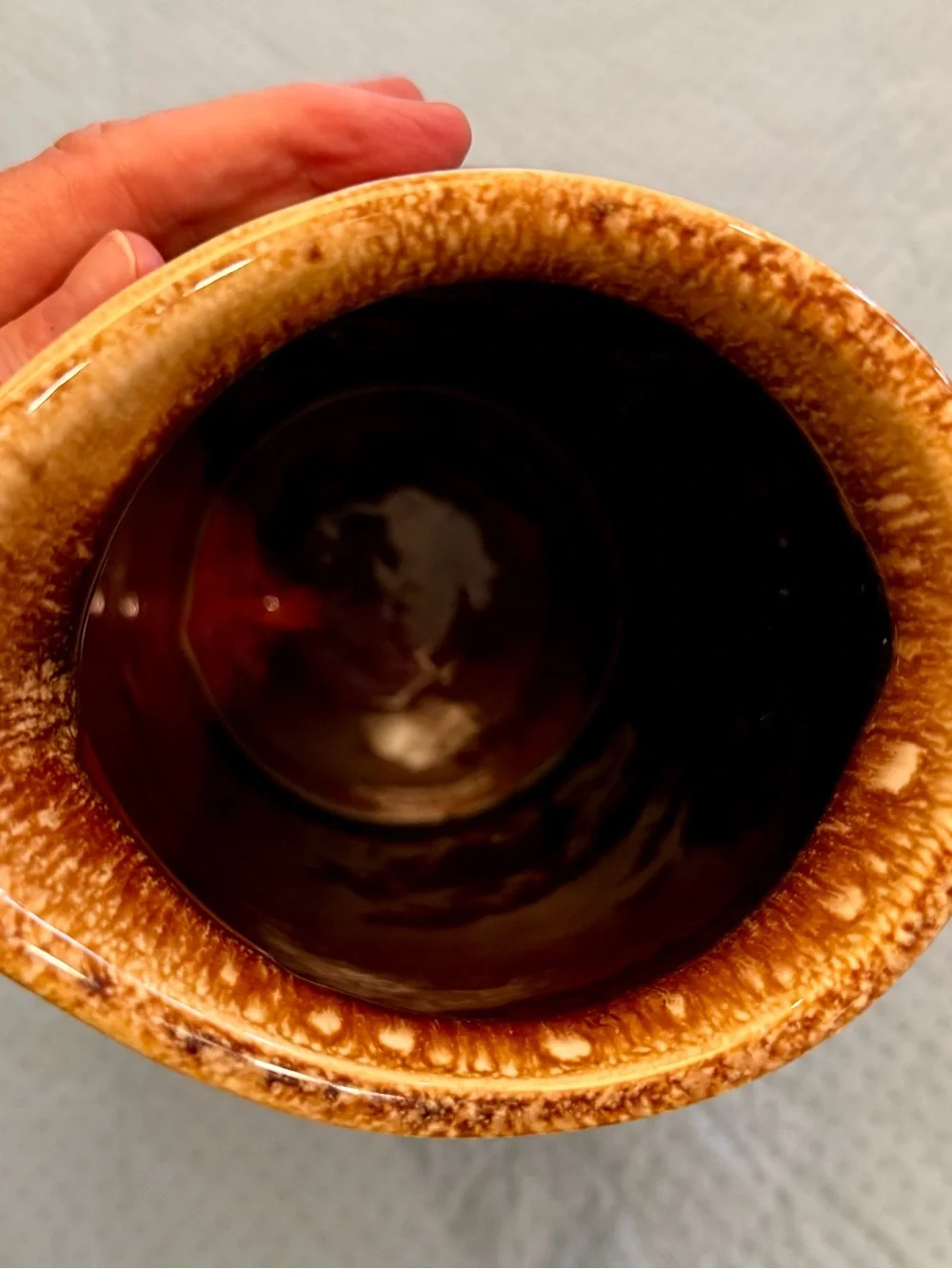 Vintage Hull Pottery Brown Drip Glaze Pitcher - Oven Proof USA Mid-Century